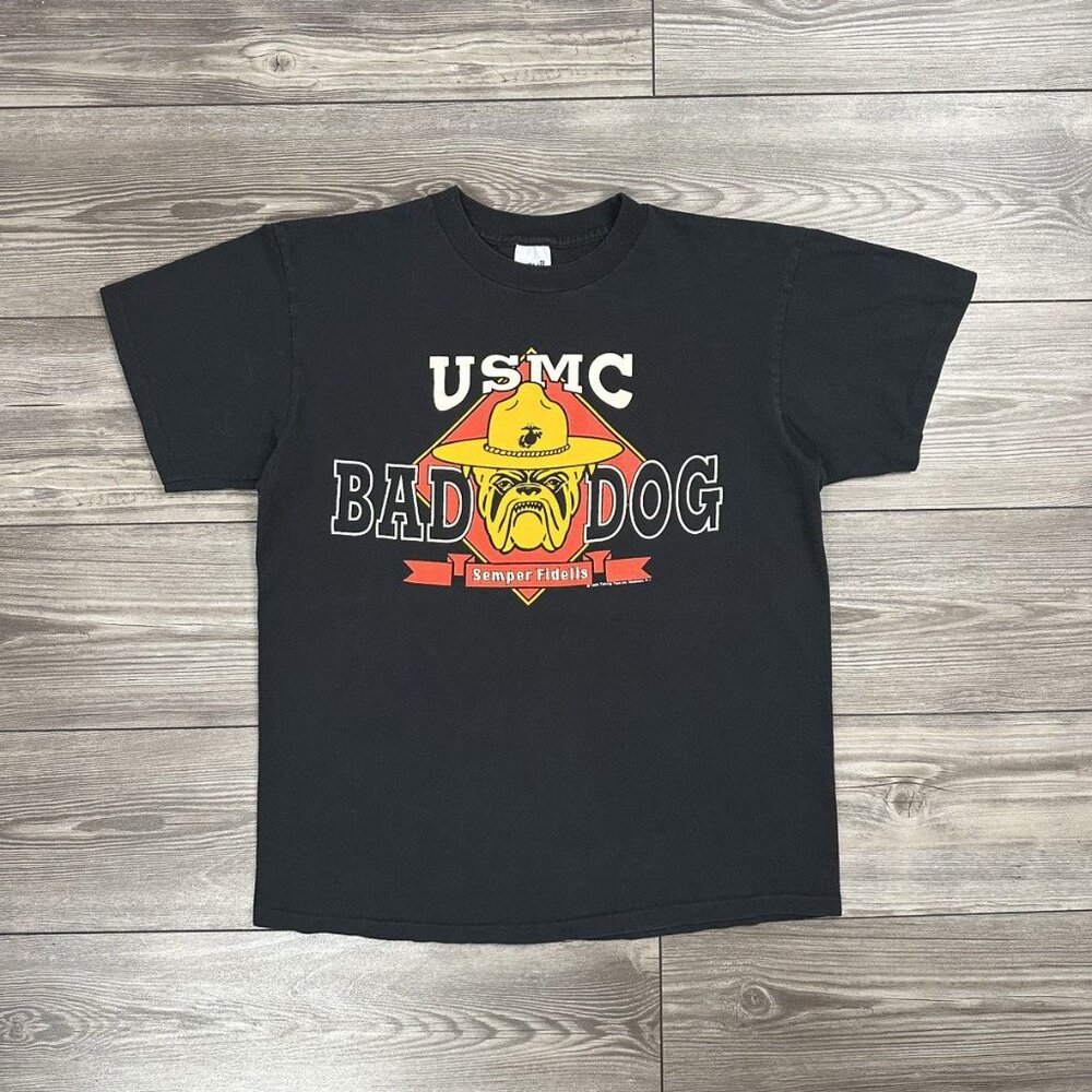 Vintage 90’s’s USMC Bad Dog Semper Fidelis T Shirt